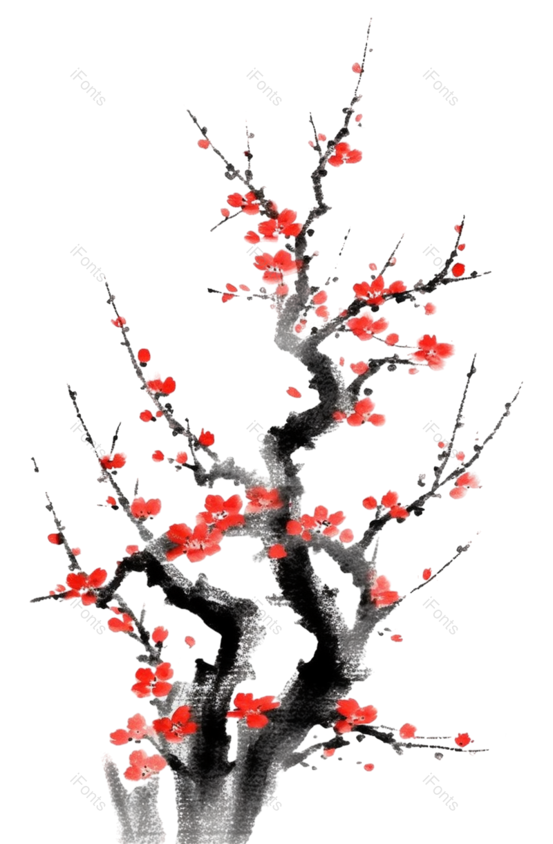 红色的花图片,白色背景元素,PNG,免抠素材